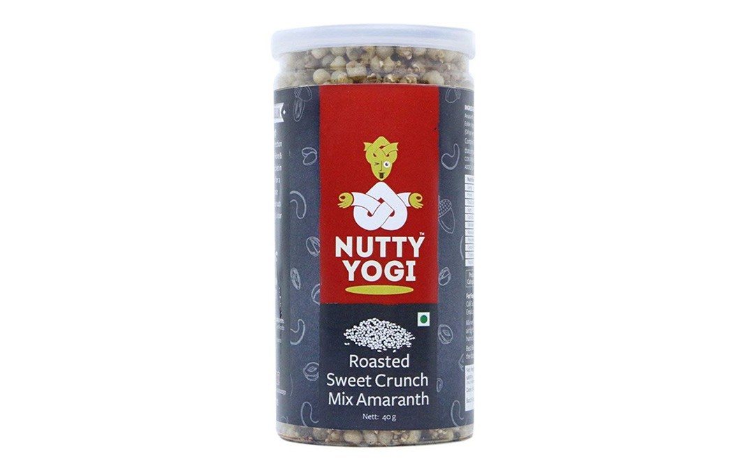 Nutty Yogi Roasted Sweet Crunch Mix Amaranth   Container  40 grams